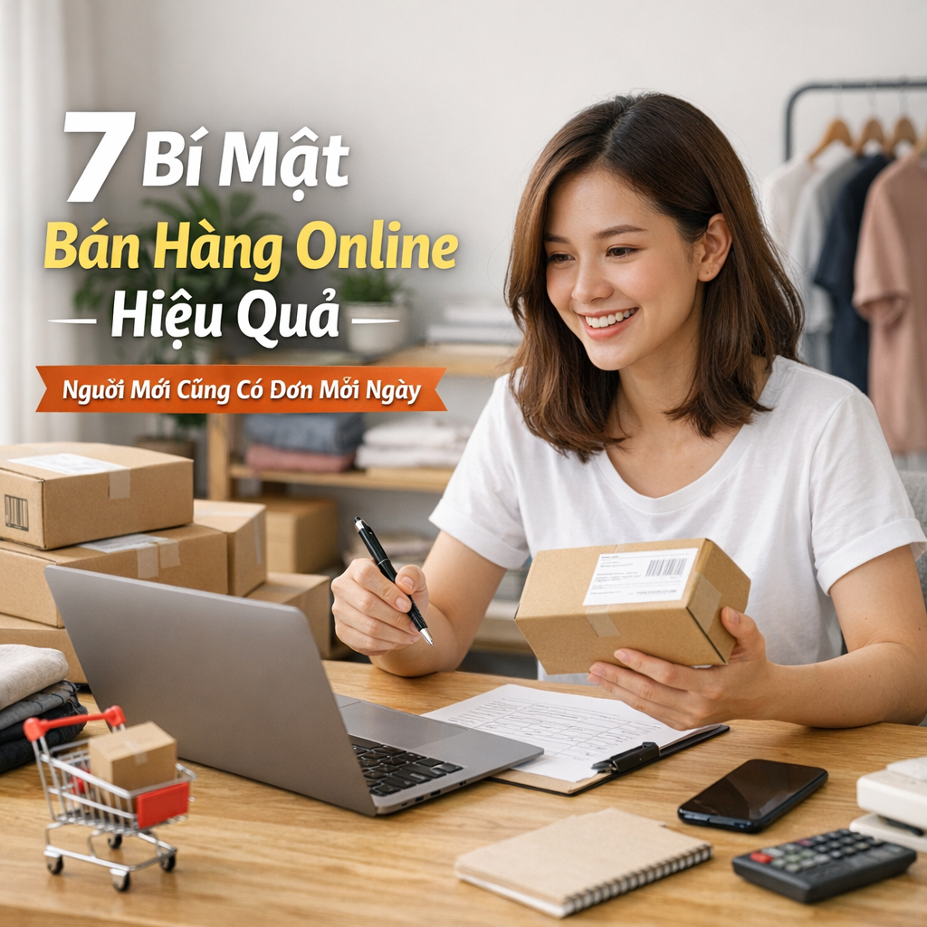 7 Bí Mật Bán Hàng Online Hiệu Quả – Người Mới Cũng Có Đơn Mỗi Ngày
