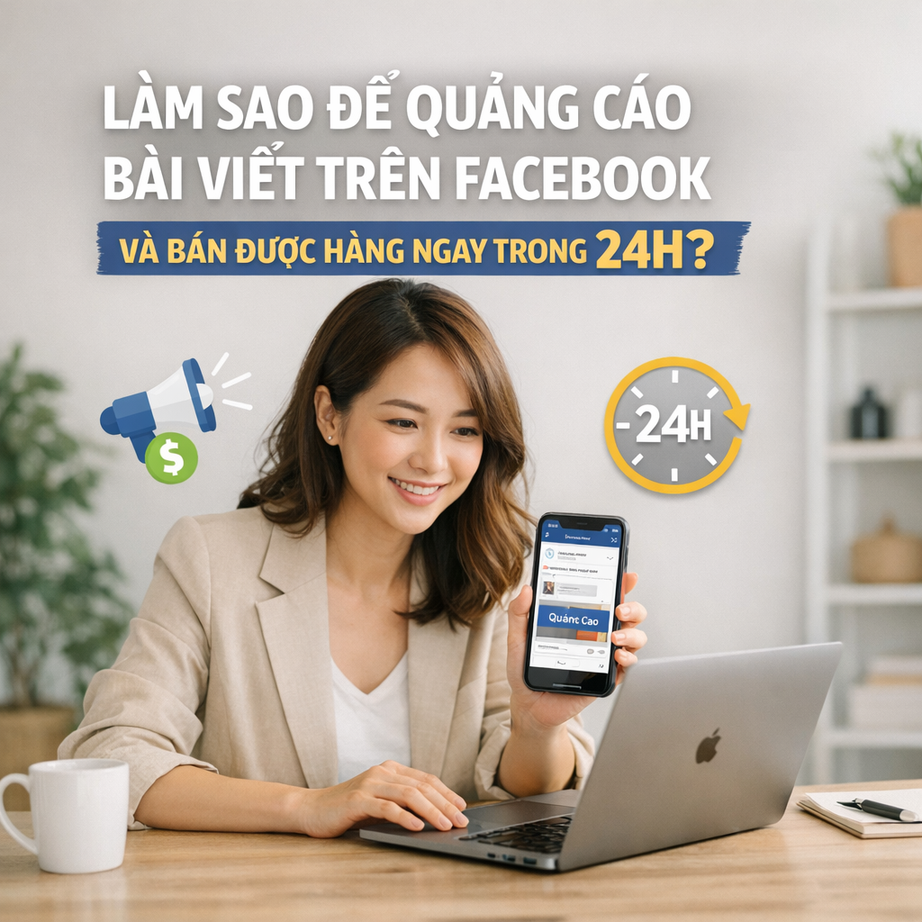 Làm Sao Để Quảng Cáo Bài Viết Trên Facebook Và Bán Được Hàng Ngay Trong 24H?