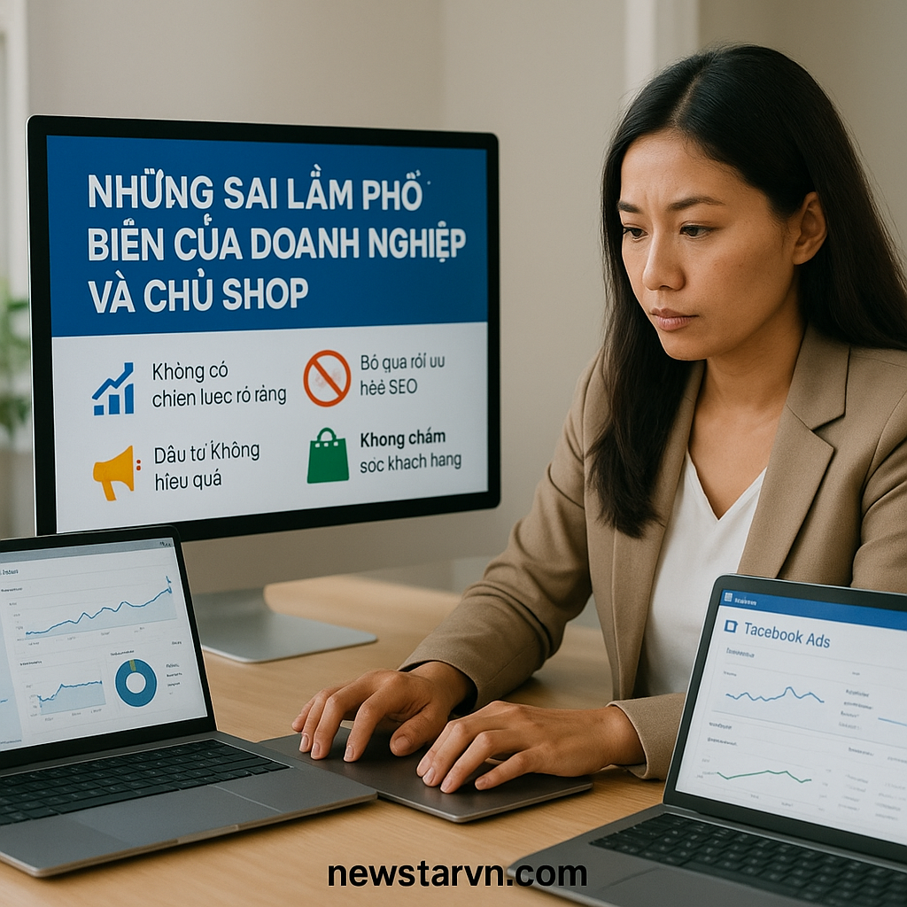 Những sai lầm phổ biến của doanh nghiệp và chủ shop