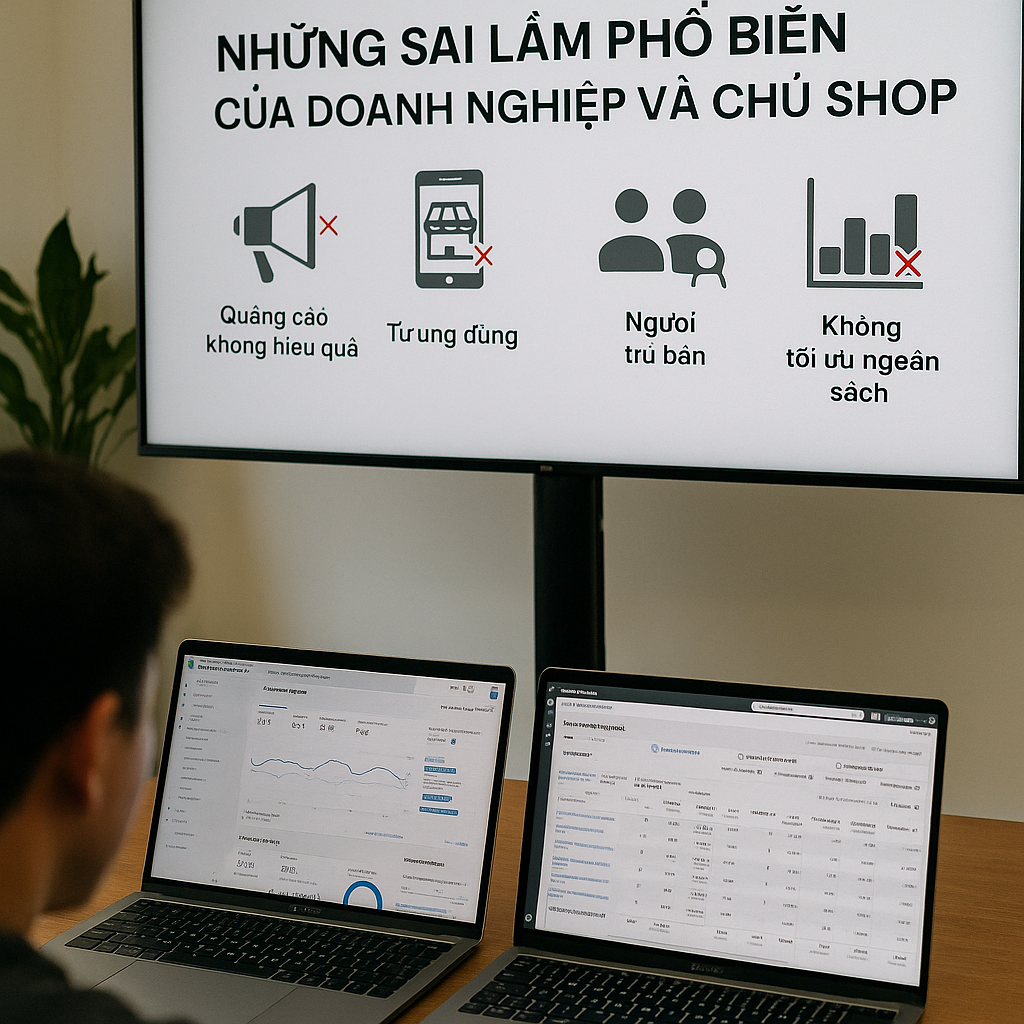 Những sai lầm phổ biến của doanh nghiệp và chủ shop