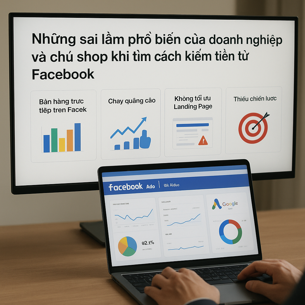 Những sai lầm phổ biến của doanh nghiệp và chủ shop khi tìm cách kiếm tiền từ Facebook