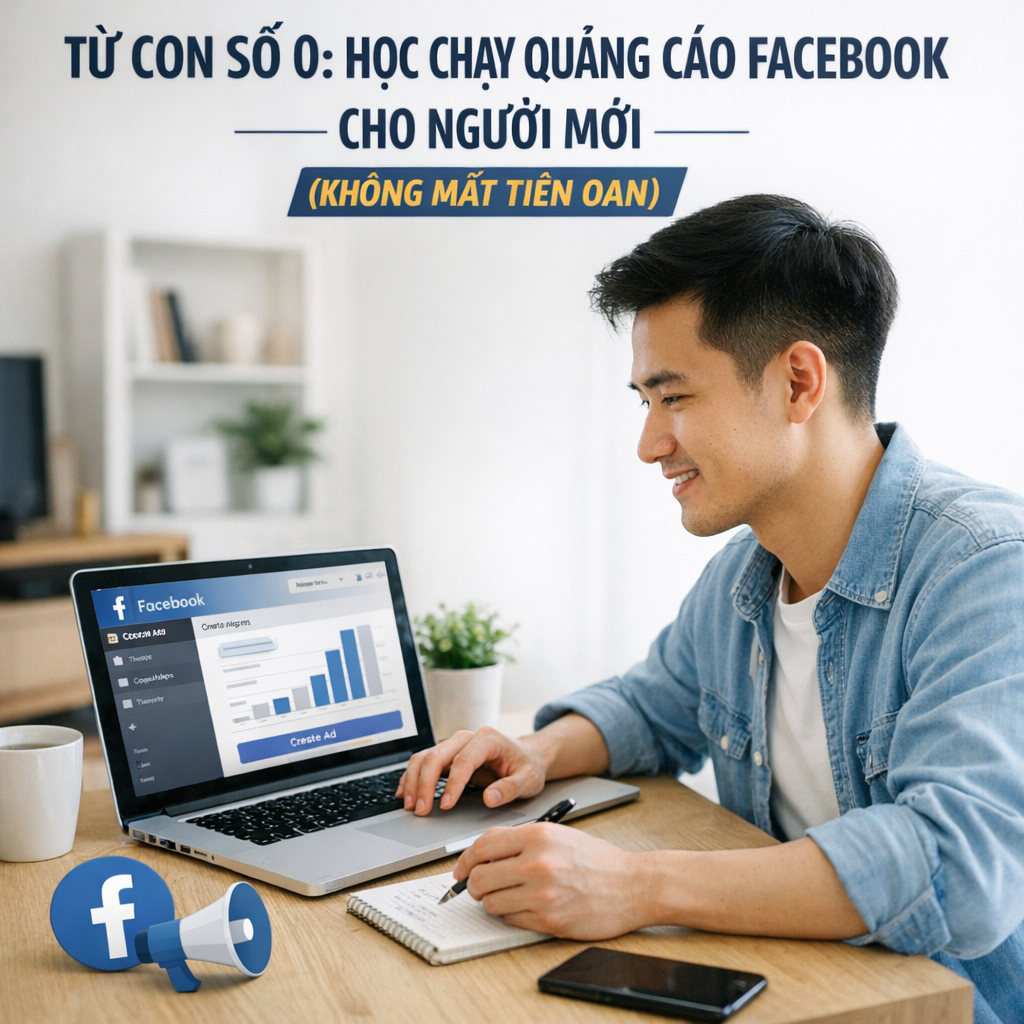 Từ Con Số 0: Học Chạy Quảng Cáo Facebook Cho Người Mới (Không Mất Tiền Oan)