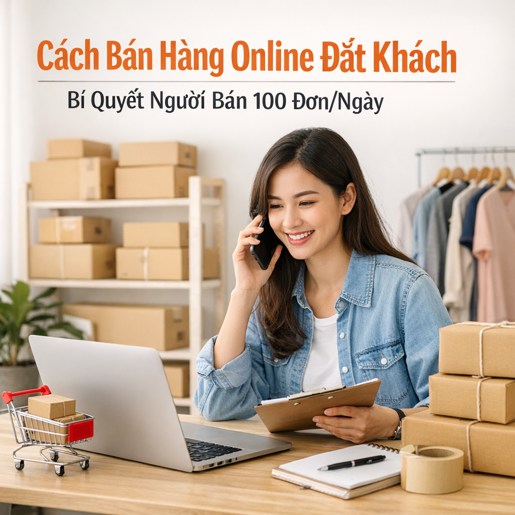 Cách Bán Hàng Online Đắt Khách – Bí Quyết Người Bán 100 Đơn/Ngày