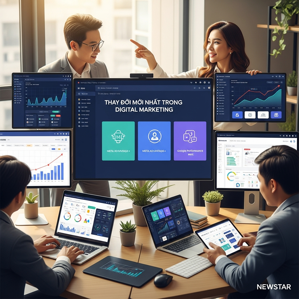 Thay Đổi Mới Nhất Trong Digital Marketing: AI, Meta Advantage+, Google Performance Max