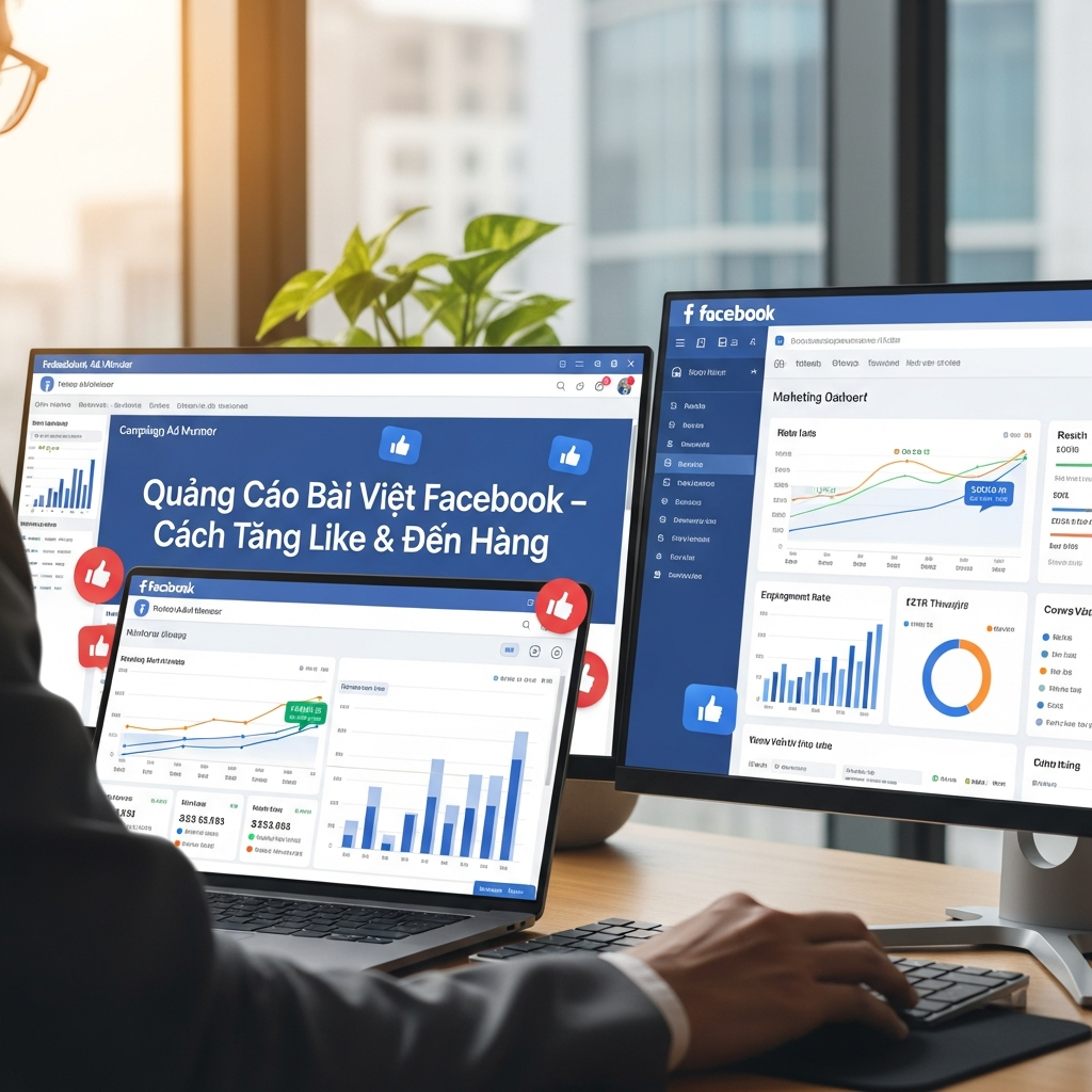 Quảng Cáo Bài Viết Facebook – Cách Tăng Like & Đơn Hàng