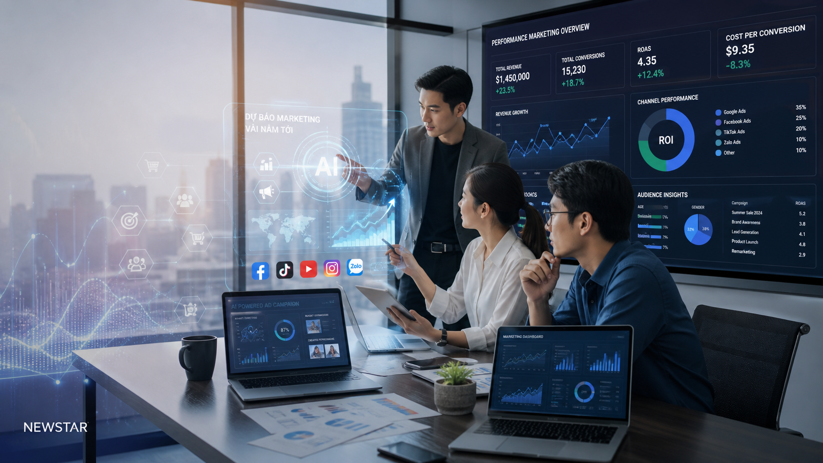Dự báo và xu hướng ảnh hưởng của AI trong marketing vài năm tới