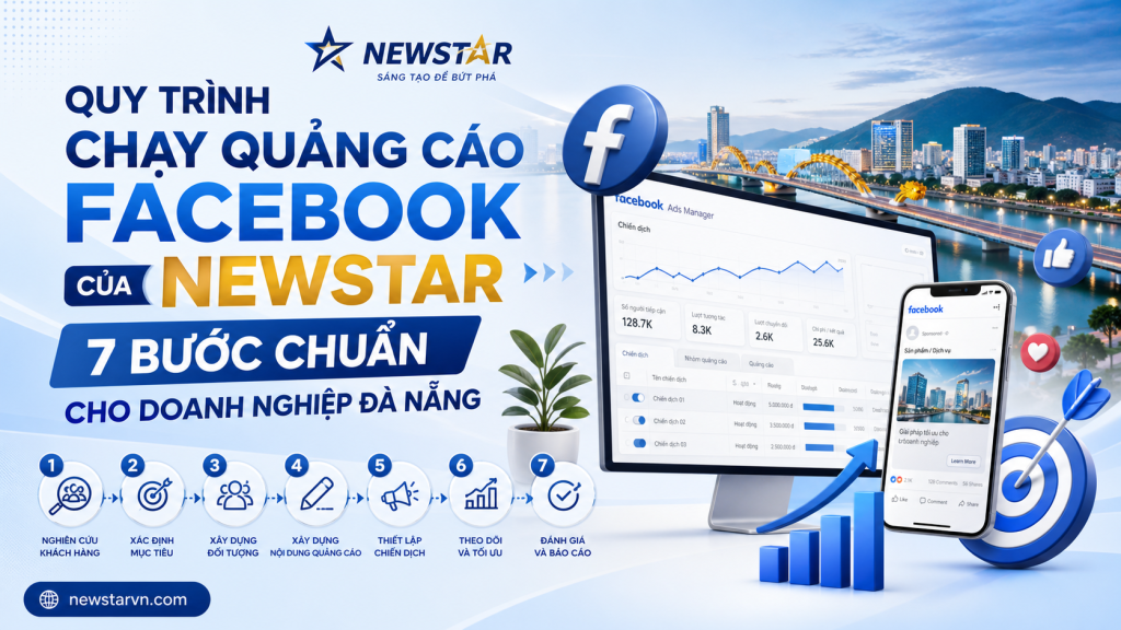 Quy Trình Chạy Quảng Cáo Facebook Của NEWSTAR: 7 Bước Chuẩn Cho Doanh Nghiệp Đà Nẵng