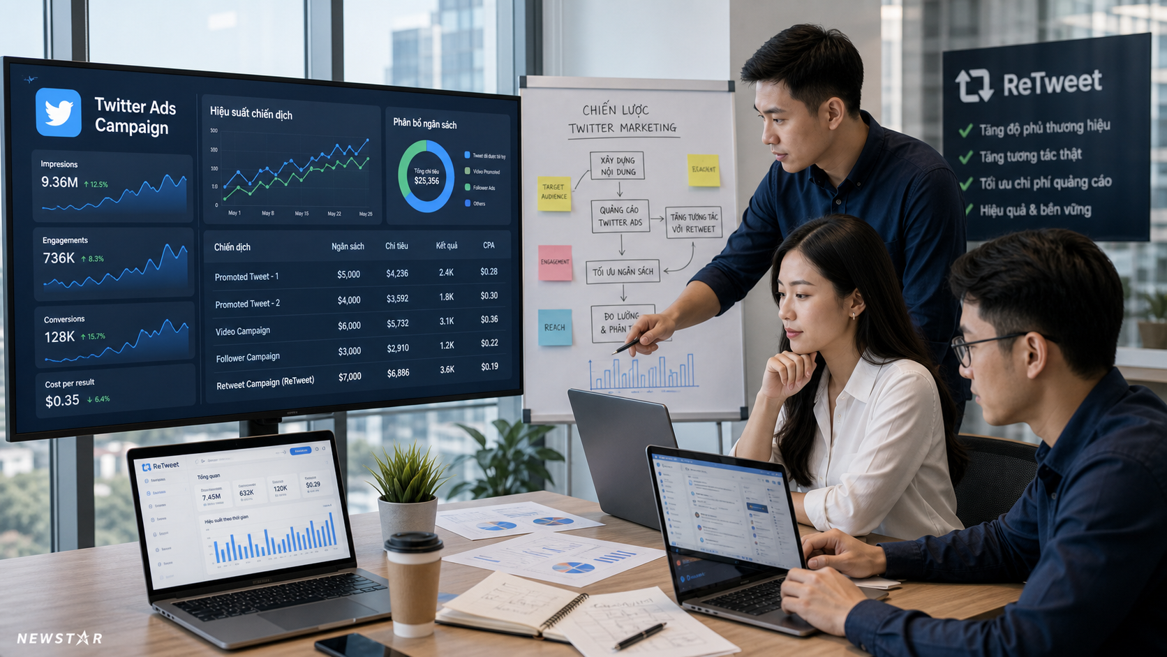 Chiến Lược Thực Tế Tối Ưu Ngân Sách Quảng Cáo Trên Twitter Bằng ReTweet