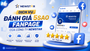 Dịch vụ Đánh giá 5sao Fanpage của công ty NEWSTAR