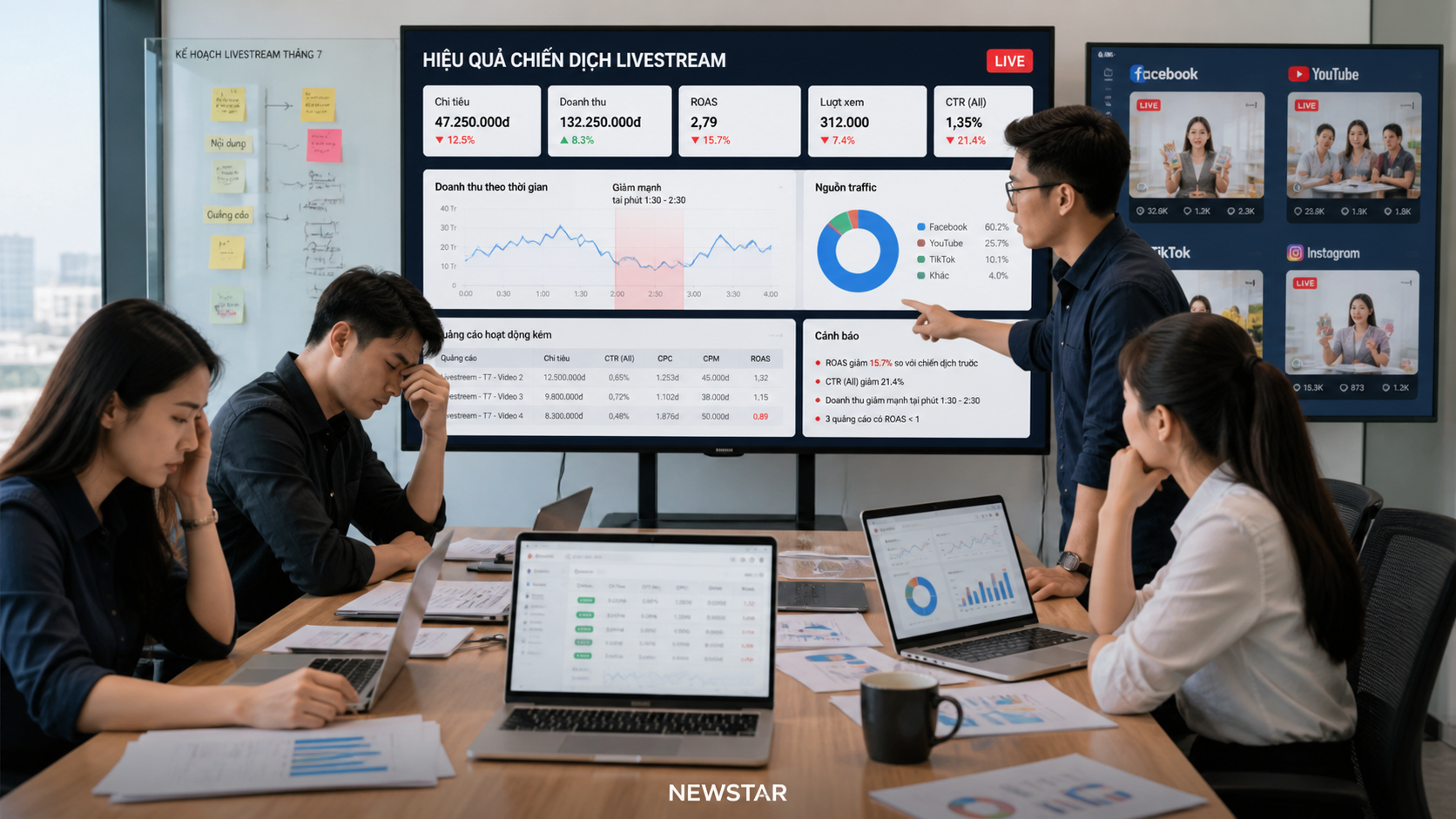 Những sai lầm phổ biến trong quản lý chiến dịch quảng cáo Livestream