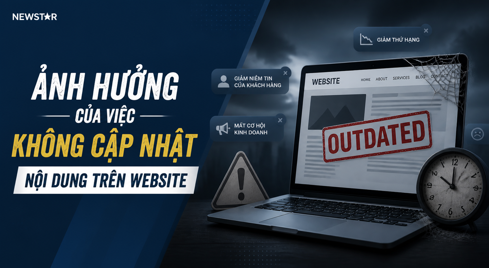 Ảnh hưởng của việc không cập nhật nội dung trên website