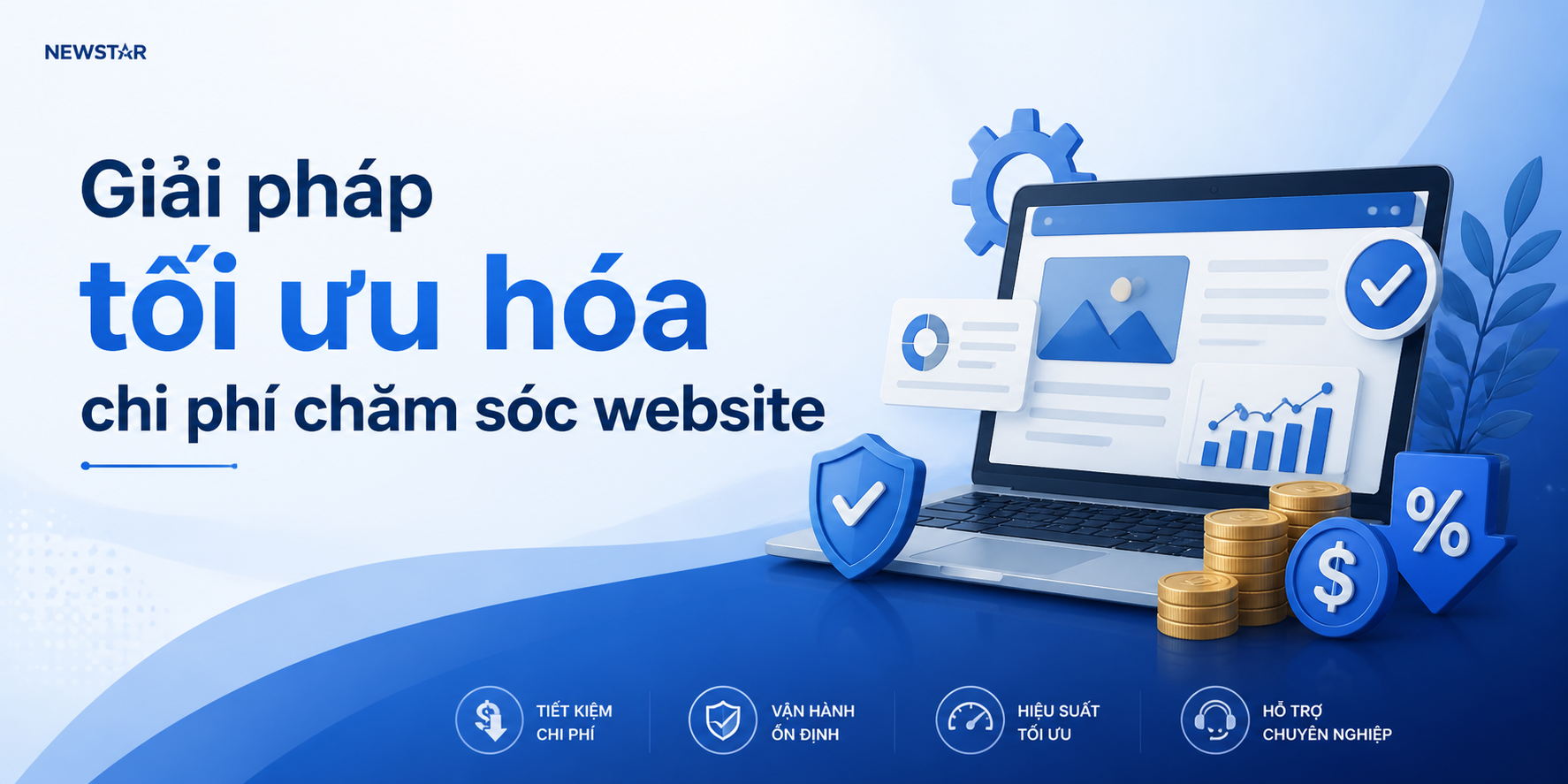 Giải pháp tối ưu hóa chi phí chăm sóc website