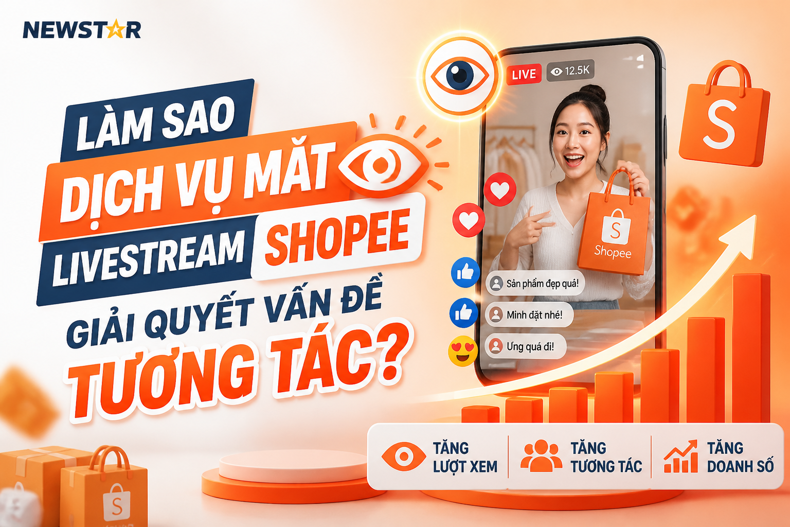 Làm Sao Dịch Vụ Mắt Livestream Shopee Giải Quyết Vấn Đề Tương Tác?