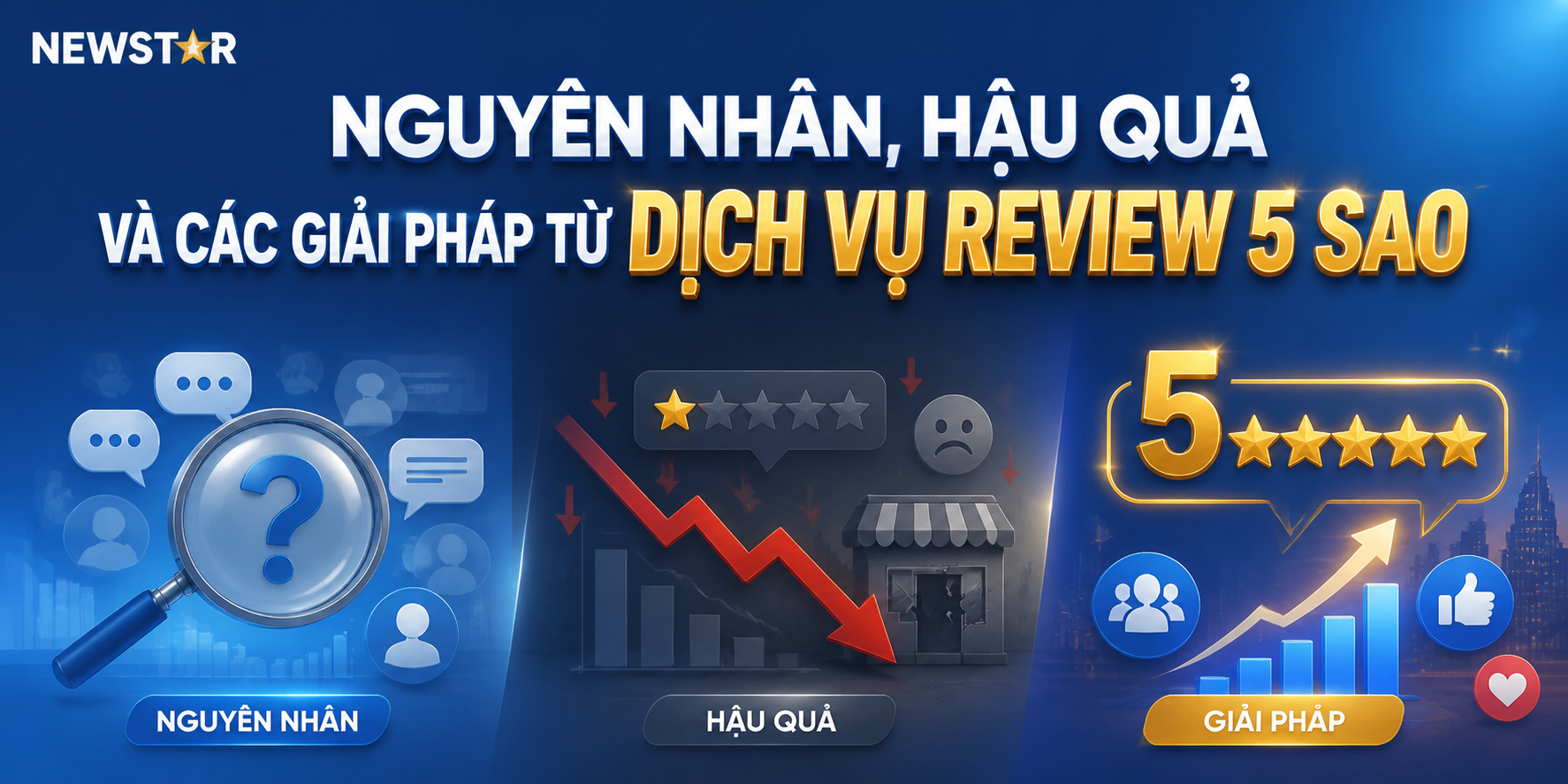 Nguyên nhân, hậu quả và các giải pháp từ dịch vụ Review 5 sao