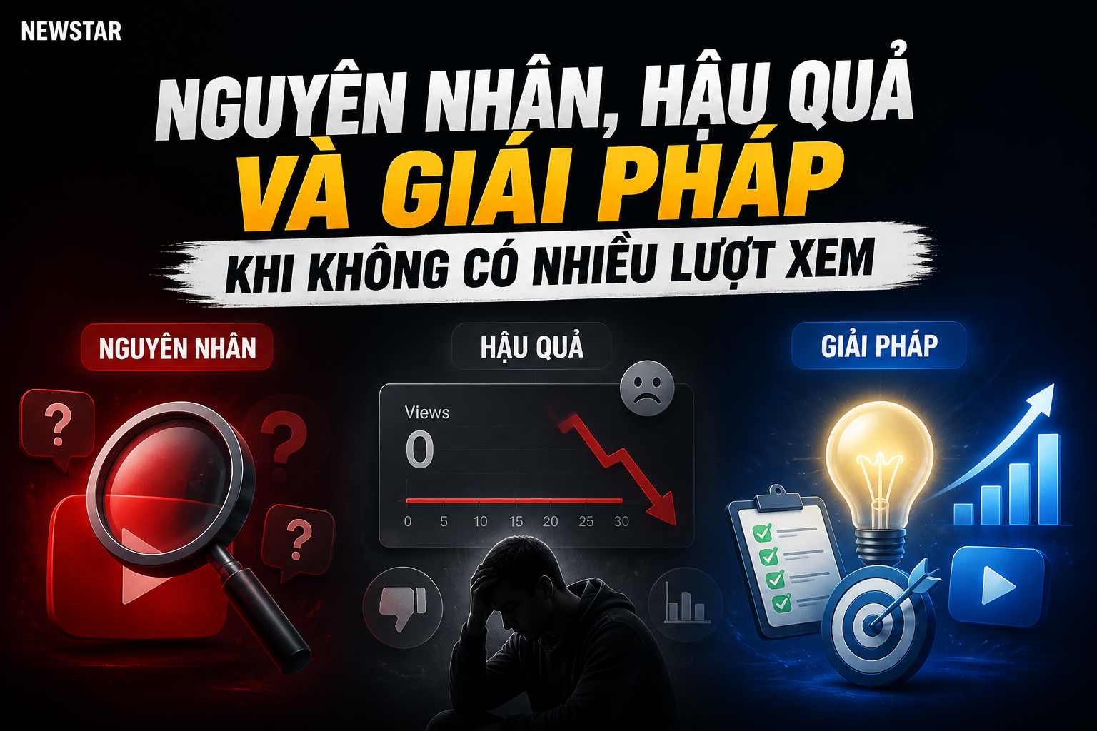 Nguyên nhân, hậu quả và giải pháp khi không có nhiều lượt xem