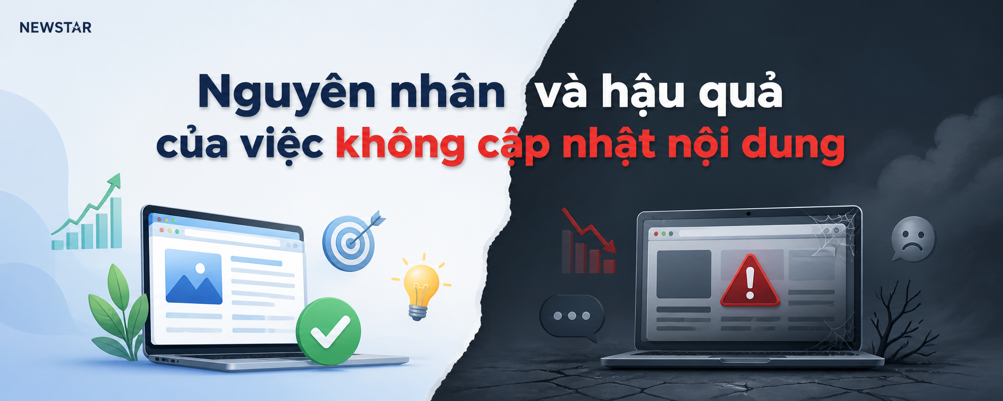 Nguyên nhân và hậu quả của việc không cập nhật nội dung