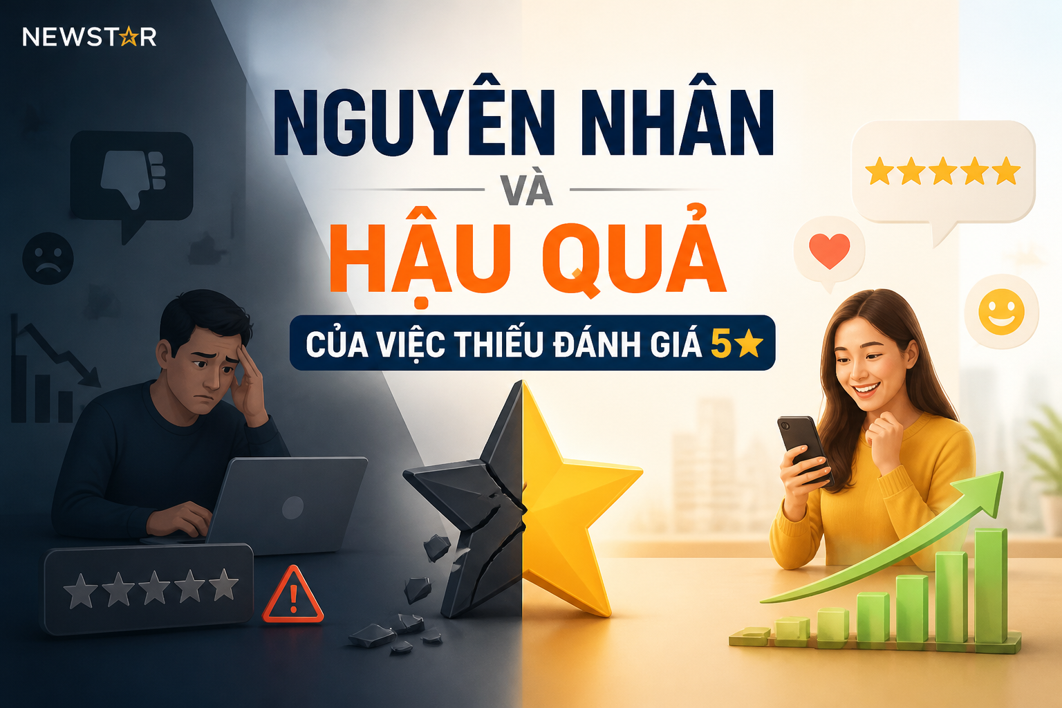 Nguyên nhân và hậu quả của việc thiếu đánh giá 5★